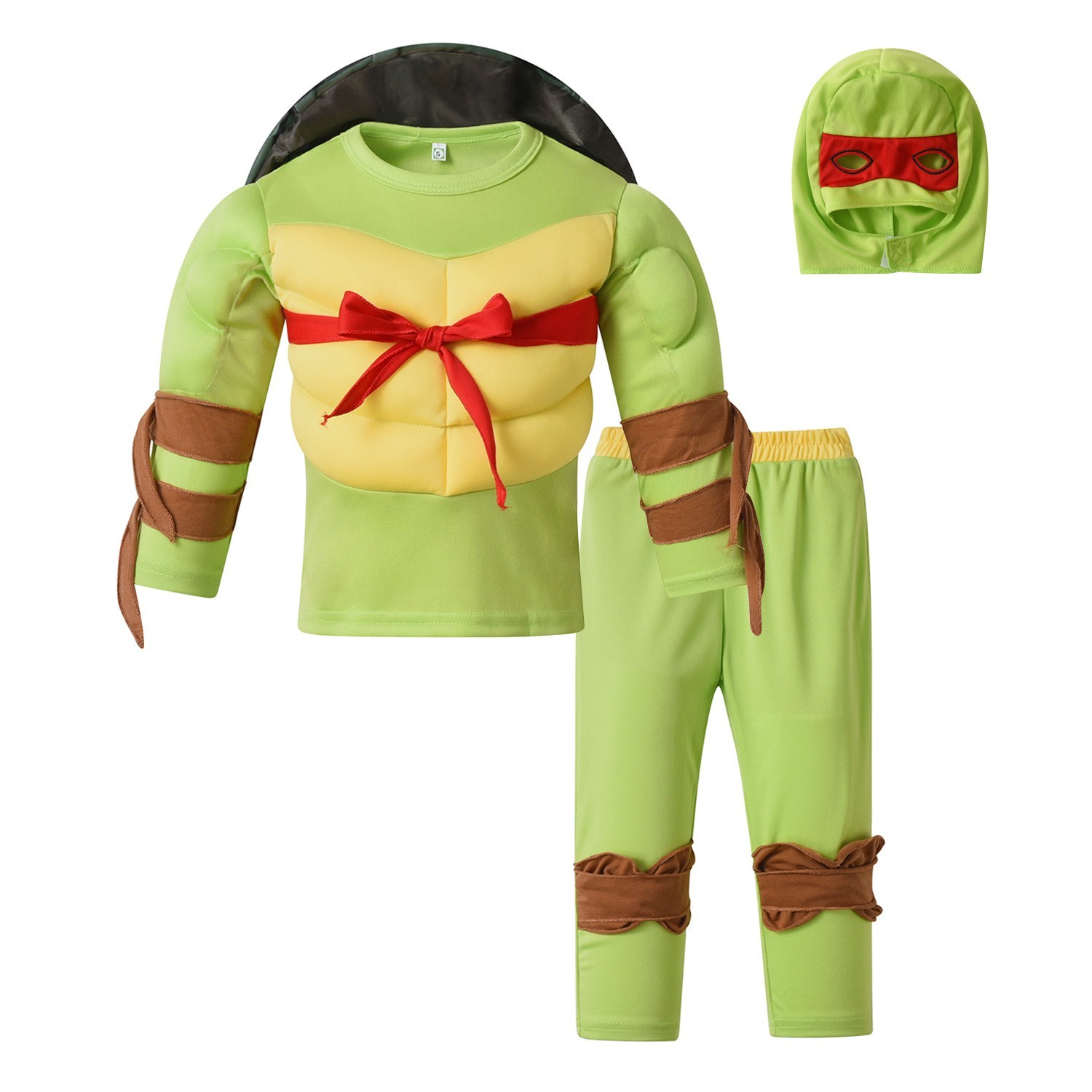 Ninja Turtle Raphael Costume Kids Halloween Pajamas Carnival Outfit