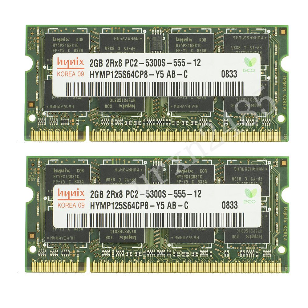 4GB 2x 2GB Dell Inspiron 1420 1440 1520 1521 1525 1526 1545 1546 1720 DDR2 RAM