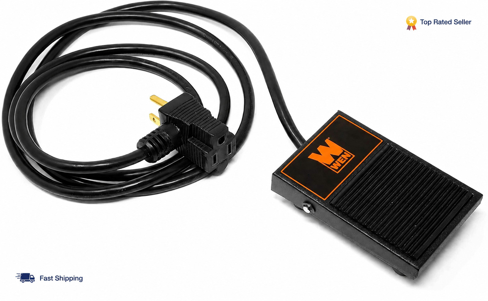 WEN WA0392 120V 15A Momentary Foot Pedal Switch Hands Free Power Tool Control