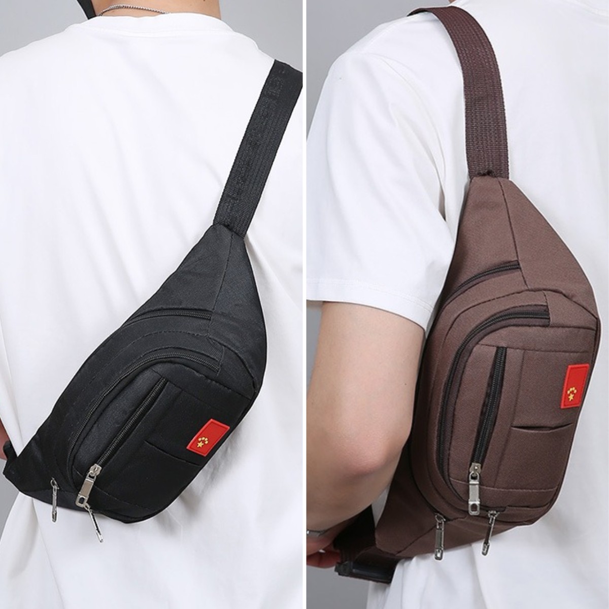 Men Women Fanny Pack Belt waist Bag Cross body Sling Shoulder Travel Sport Pouch