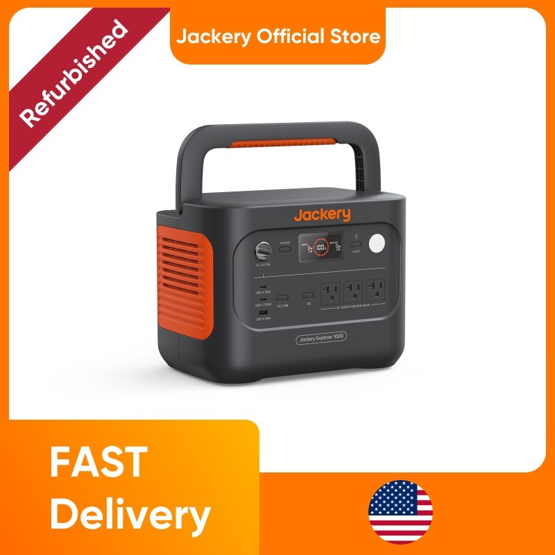 Jackery Refurbished Explorer 1000 v2 Portable Power Station,1070Wh Battery