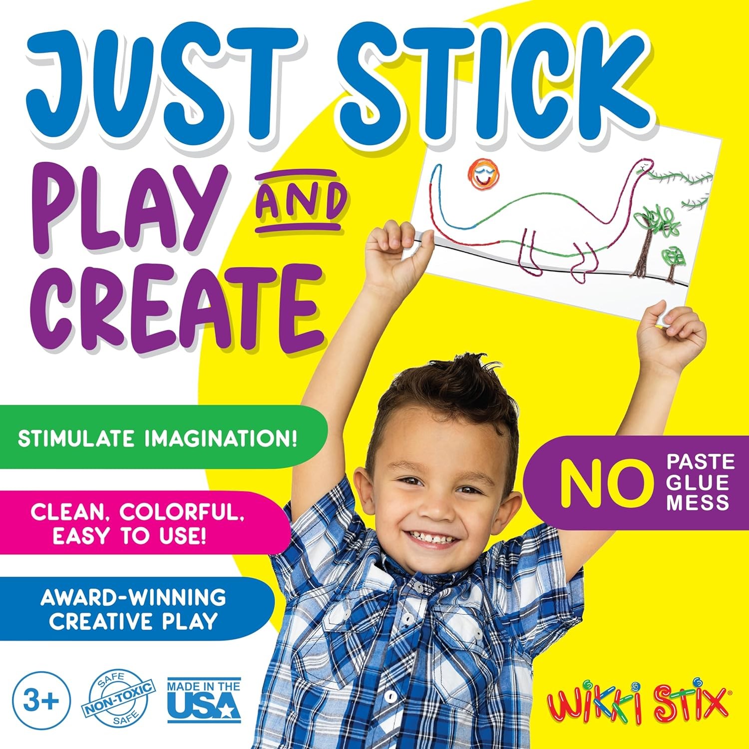 Wikki Stix Rainbow Pak Arts & Crafts, Kids Travel Essential, Pack of