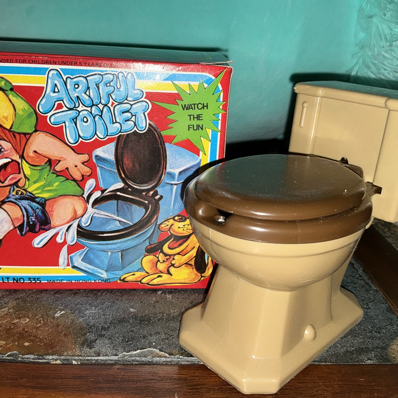 Vintage Toy Artful Toilet Gag Gift #335 Made In Hong Kong NOS Squirt