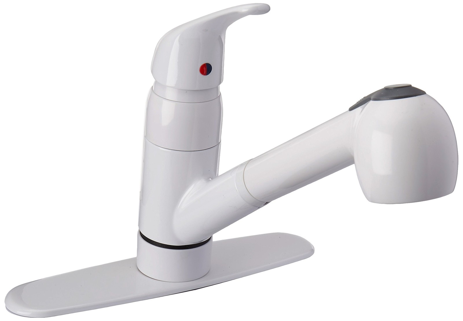 Pfirst Series Kitchen Sink Faucet with Pull Out Sprayer Single Handle Mid Arc...