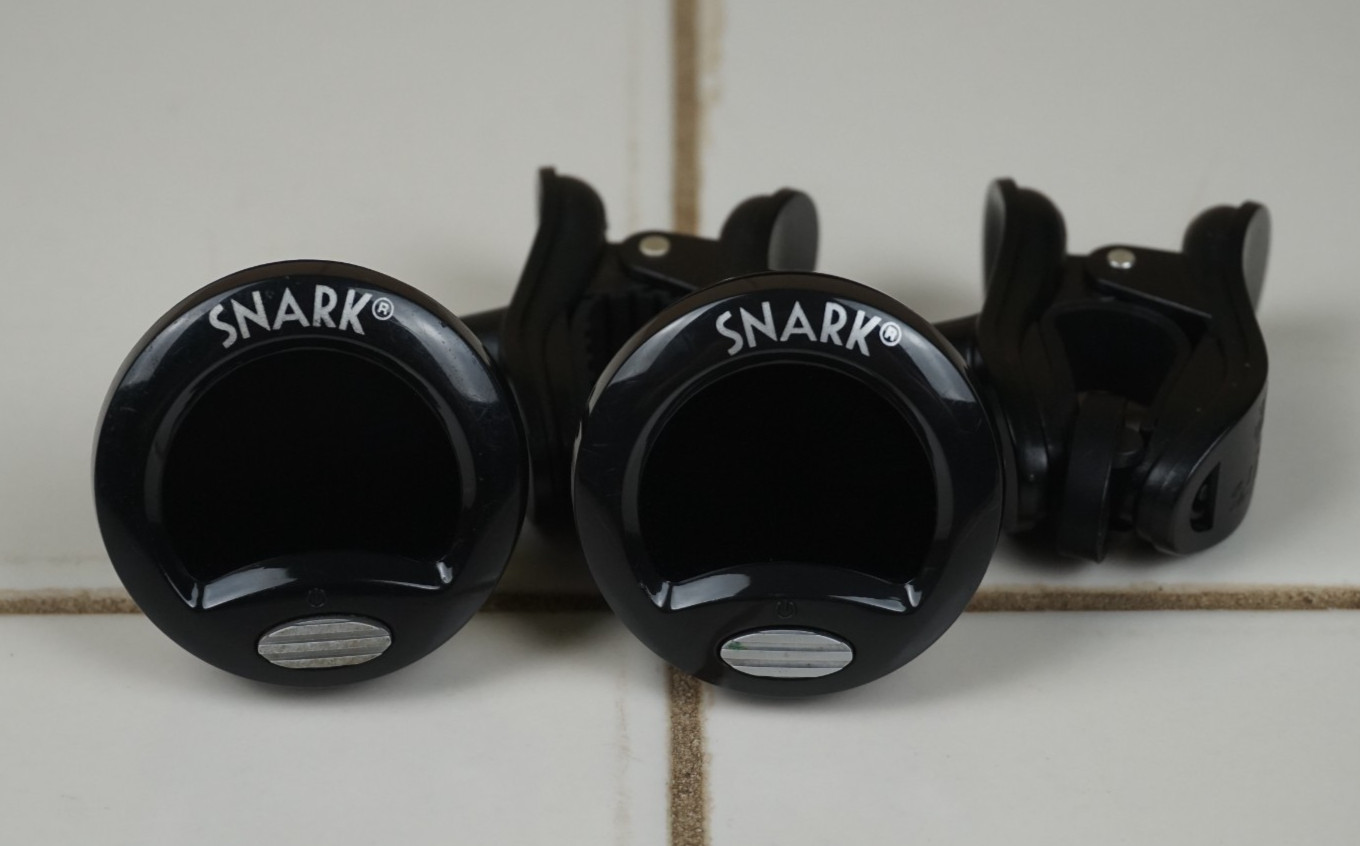 Set of 2 Snark SN-5 Clip-On Musical Instrument Tuners for Guitar, Bass & Violin