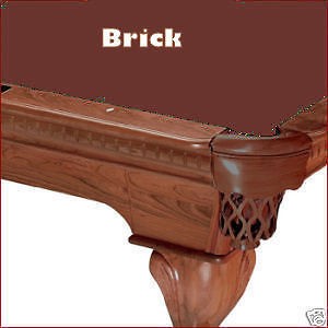 8' Brick ProLine Classic Billiard Pool Table Cloth Felt - SHIPS FAST!