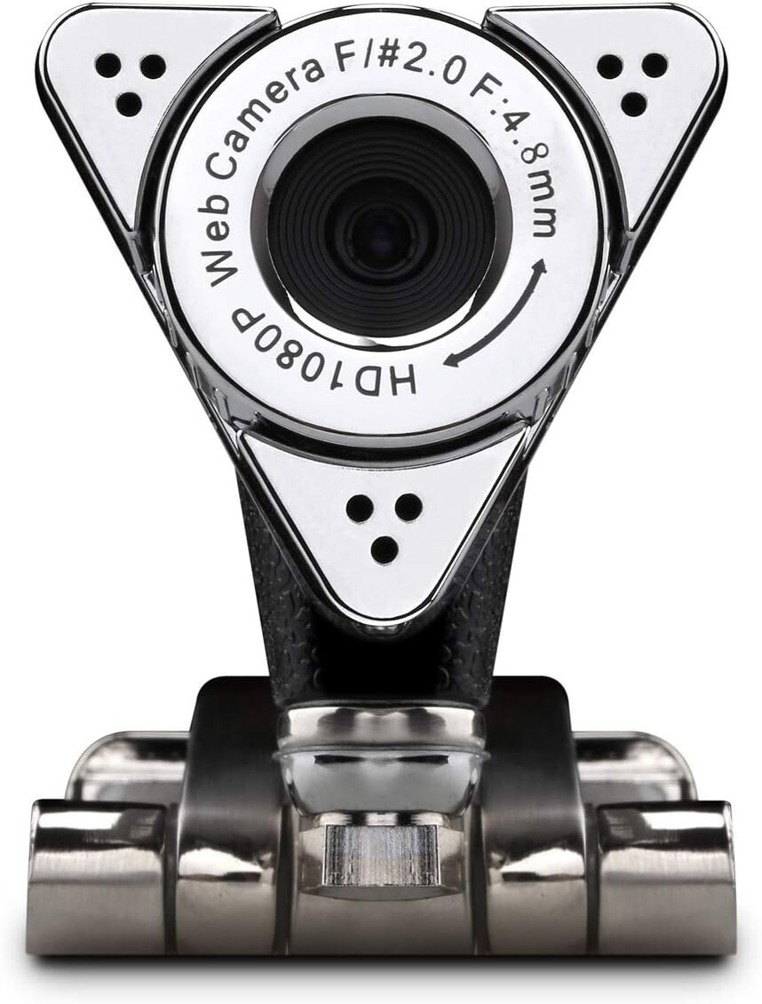 Aluratek AWC01F 1080p Full HD Video USB Webcam for PC and MAC Desktop and Laptop