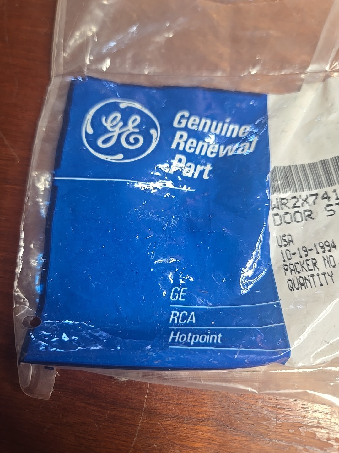Genuine OEM GE WR2X7412 Door Stop (9E2)