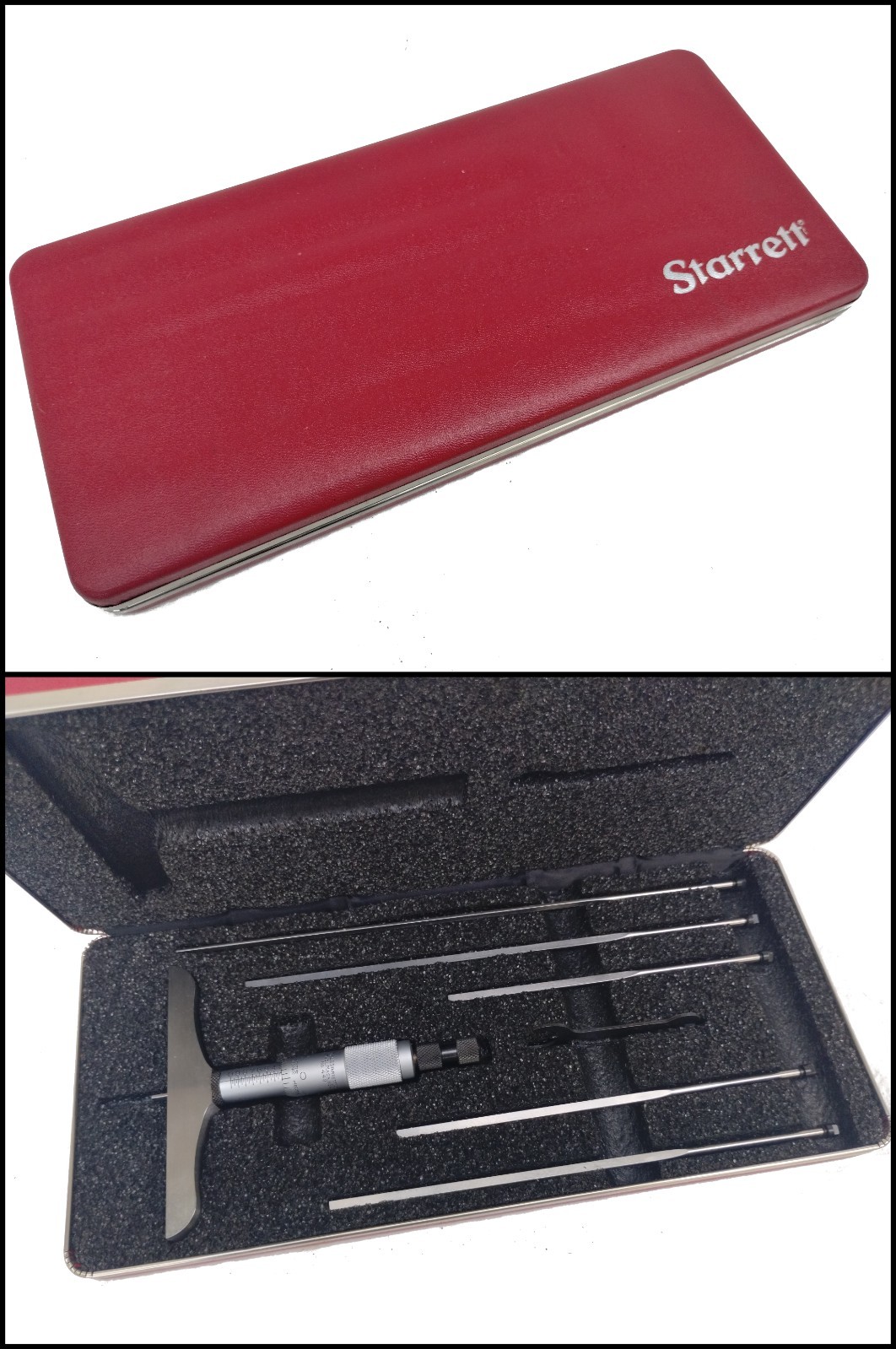 STARRETT No 449 Precision Depth Micrometer : up to 9 inches : flat blades
