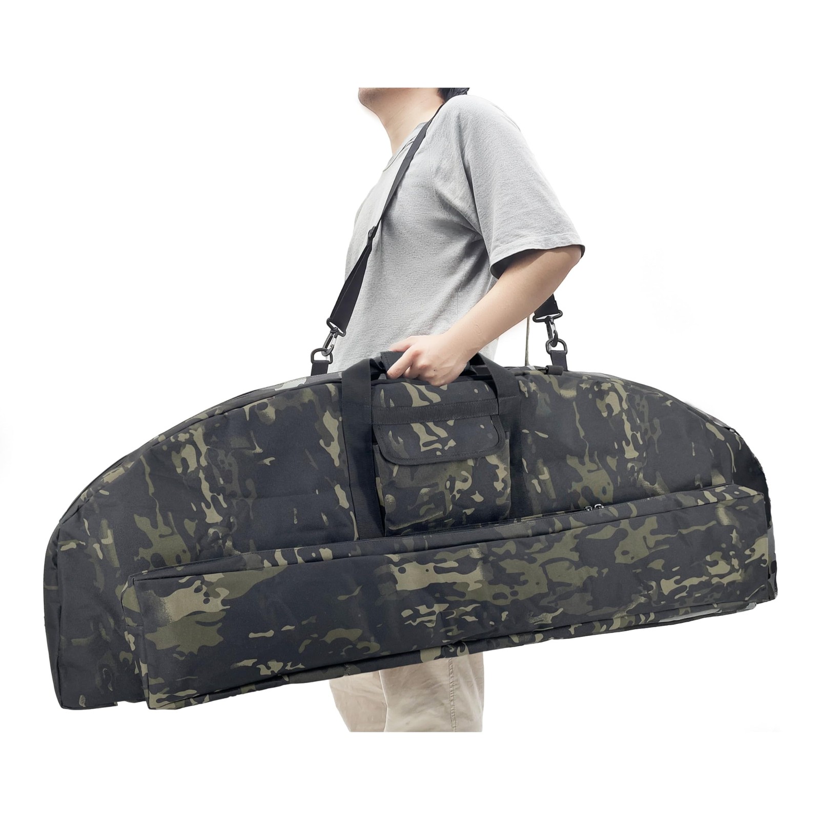 Silfrae Compound Bow Case Soft Bow Padded Case Light-Weight Bow Carry Bag wit...