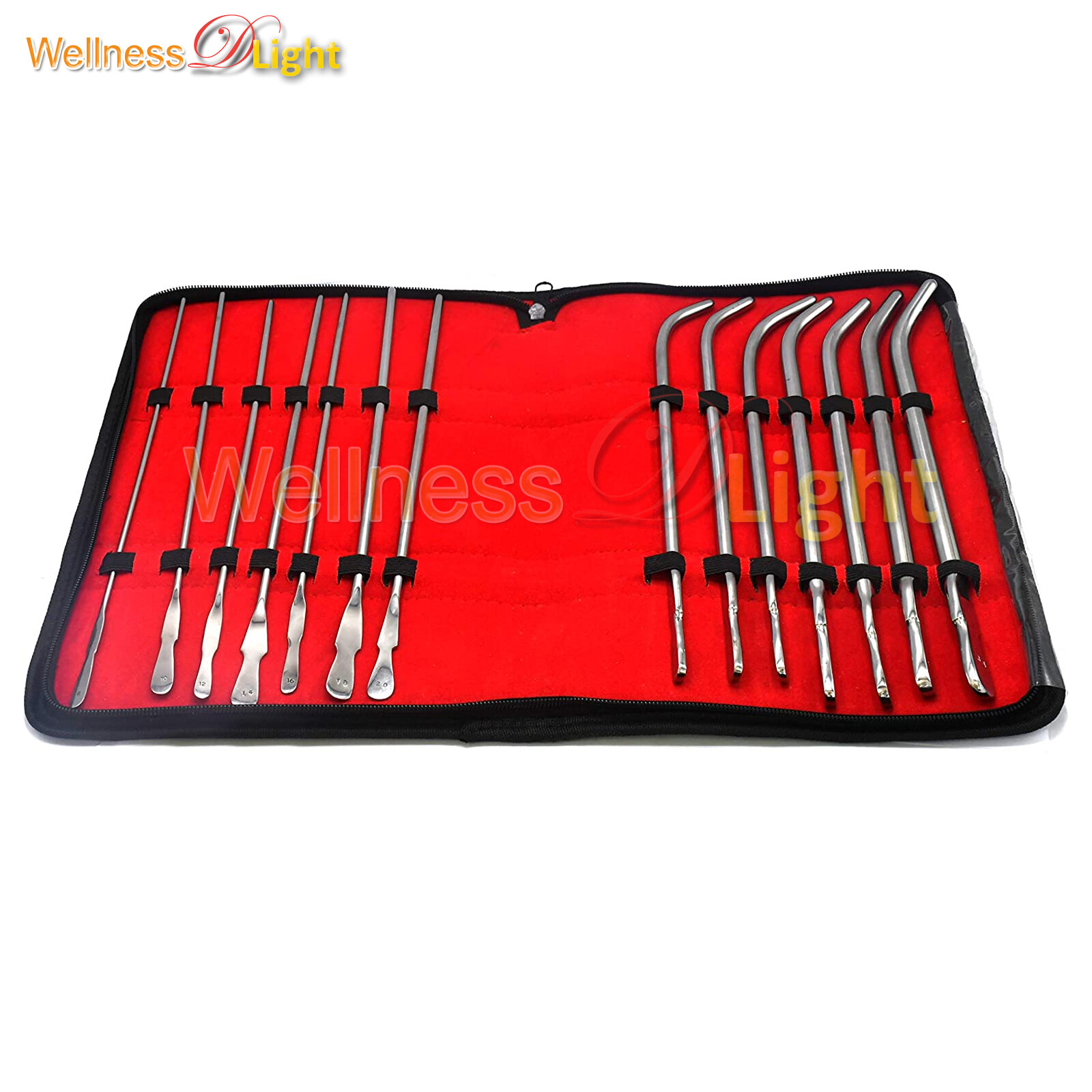 New German Grade Stainless 14 Pieces Set of Dittel & Van Buren Dilator Sounds