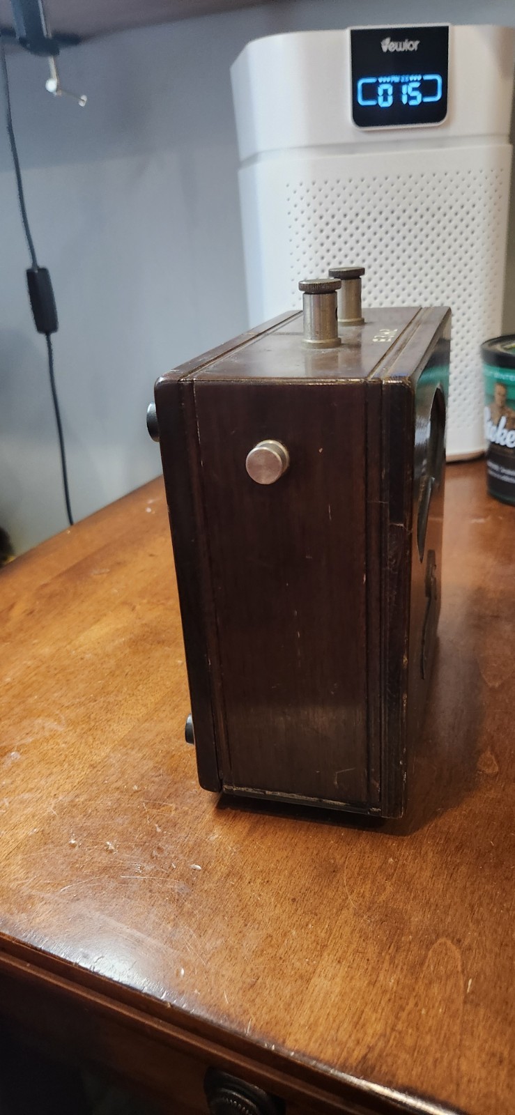 Vintage Weston Electrical 120V A.C. Voltmeter Wood Box Instrument Model 155