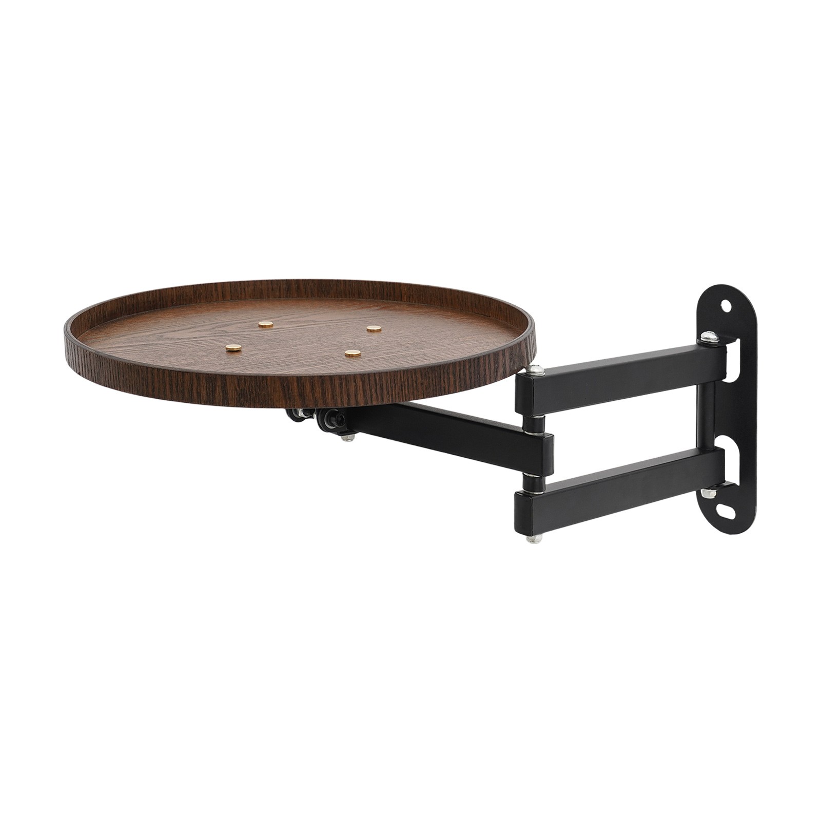 30cm(D) Round Wall Table, Foldable Reading Desk, Bedside Table, Wall-Mount Desk