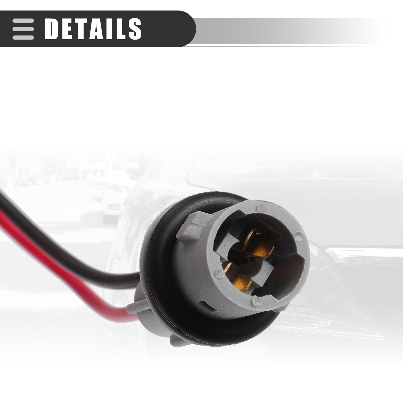 Side Marker Lamp Light Bulb Socket Wire Harness, for C250 2012-2015, ABS, No.
