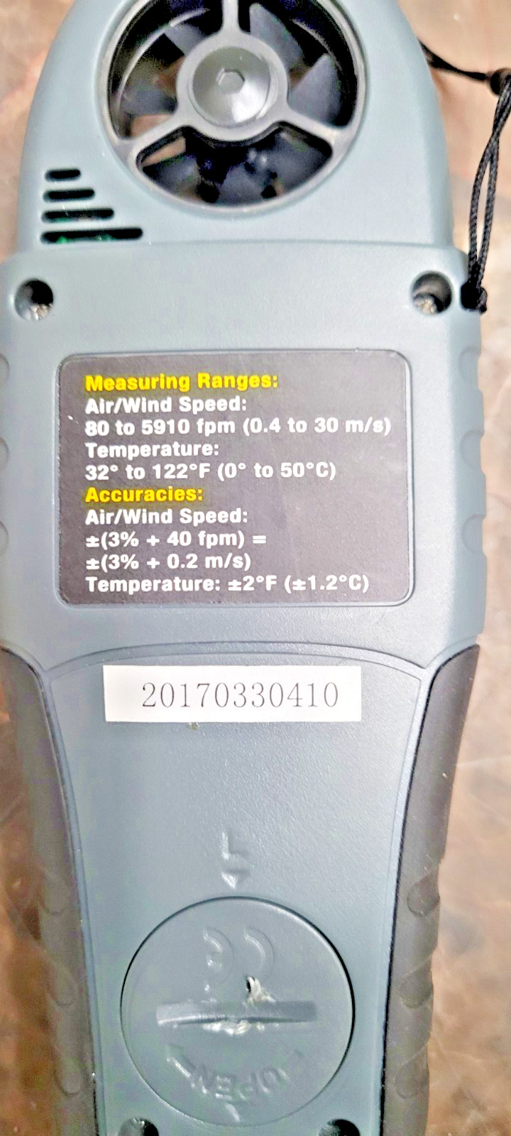 Omega Handheld Anemometer with Wind Chill Function HHF-312