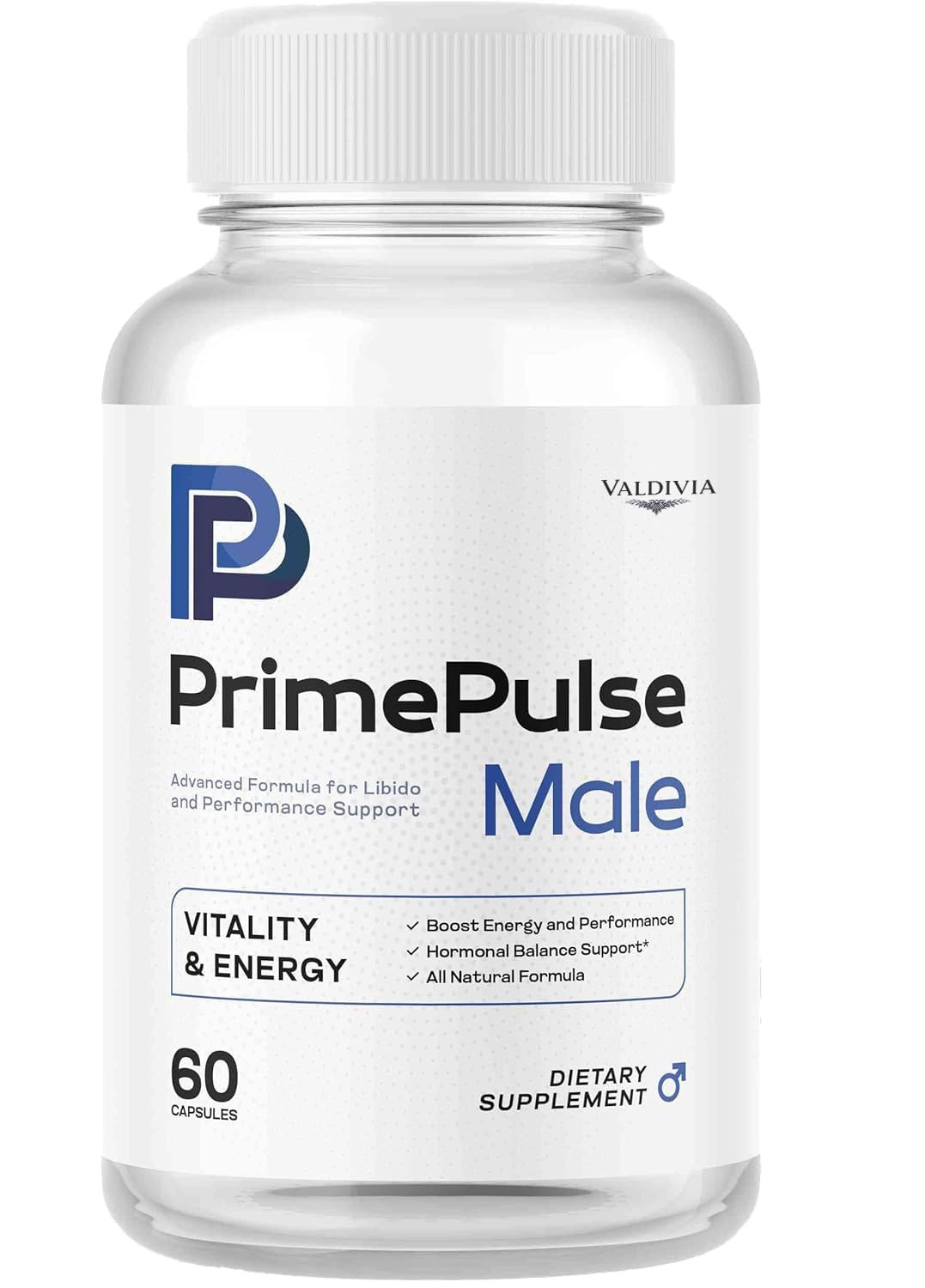 Valdivia Prime Pulse 60 Capsules Men's Health Supplement Made in USA Male