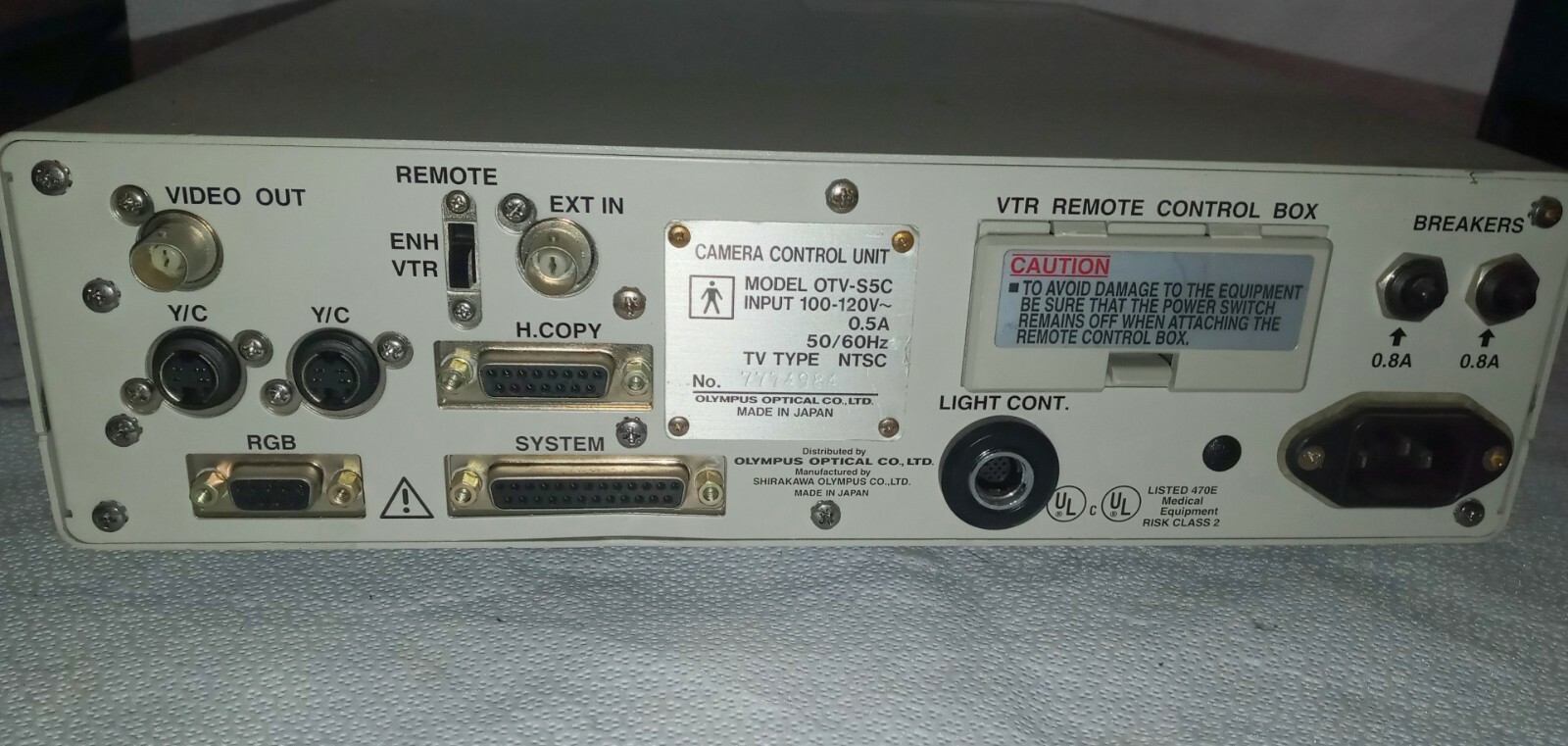 Olympus OTV-S5C Endoscopy Camera Control Unit