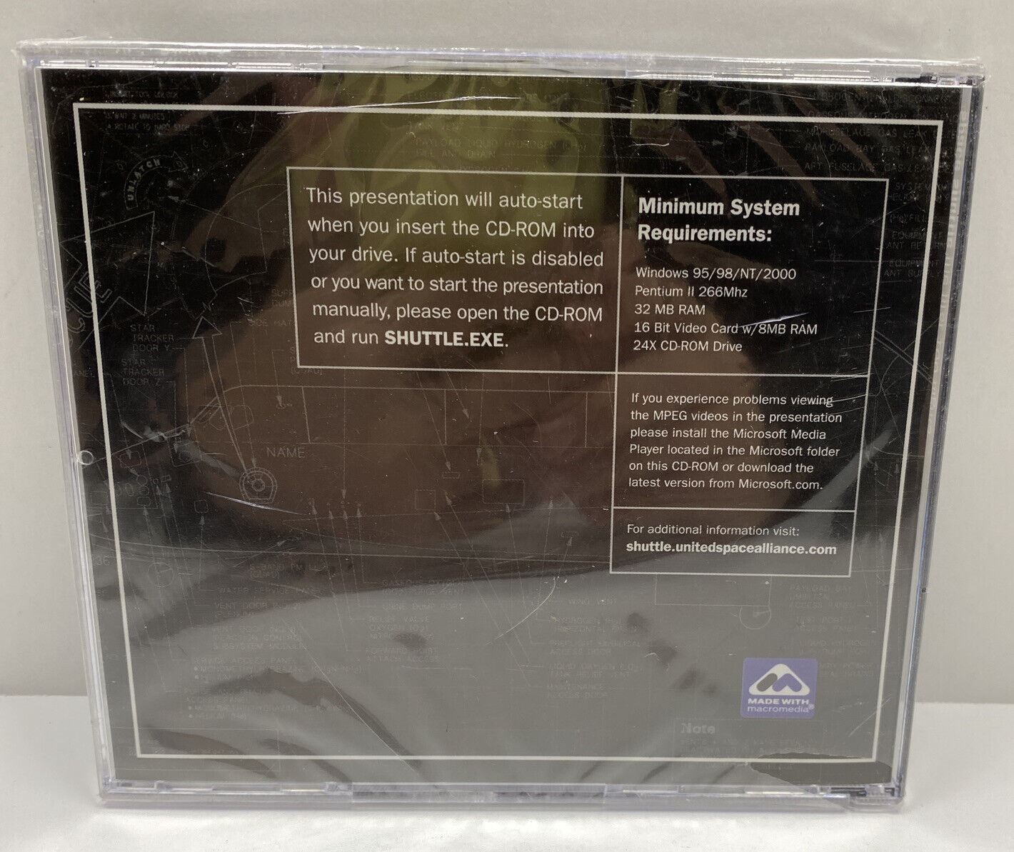SPACE SHUTTLE THE FIRST 100TH FLIGHTS SEALED OBSOLETE & HTF COMPUTER DISC CD-ROM