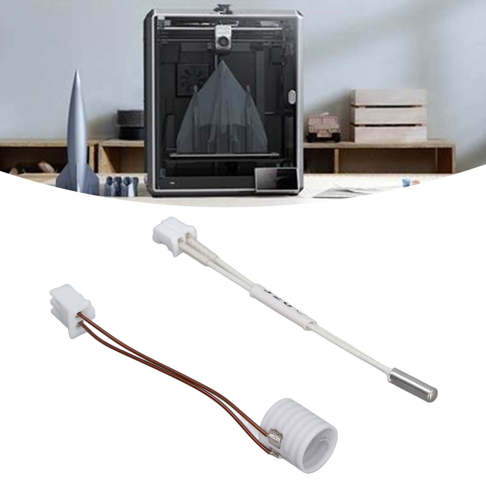 Ceramic Heater Thermistor Kit 60W For K1/K1 Maximum 3D Printer Hotend