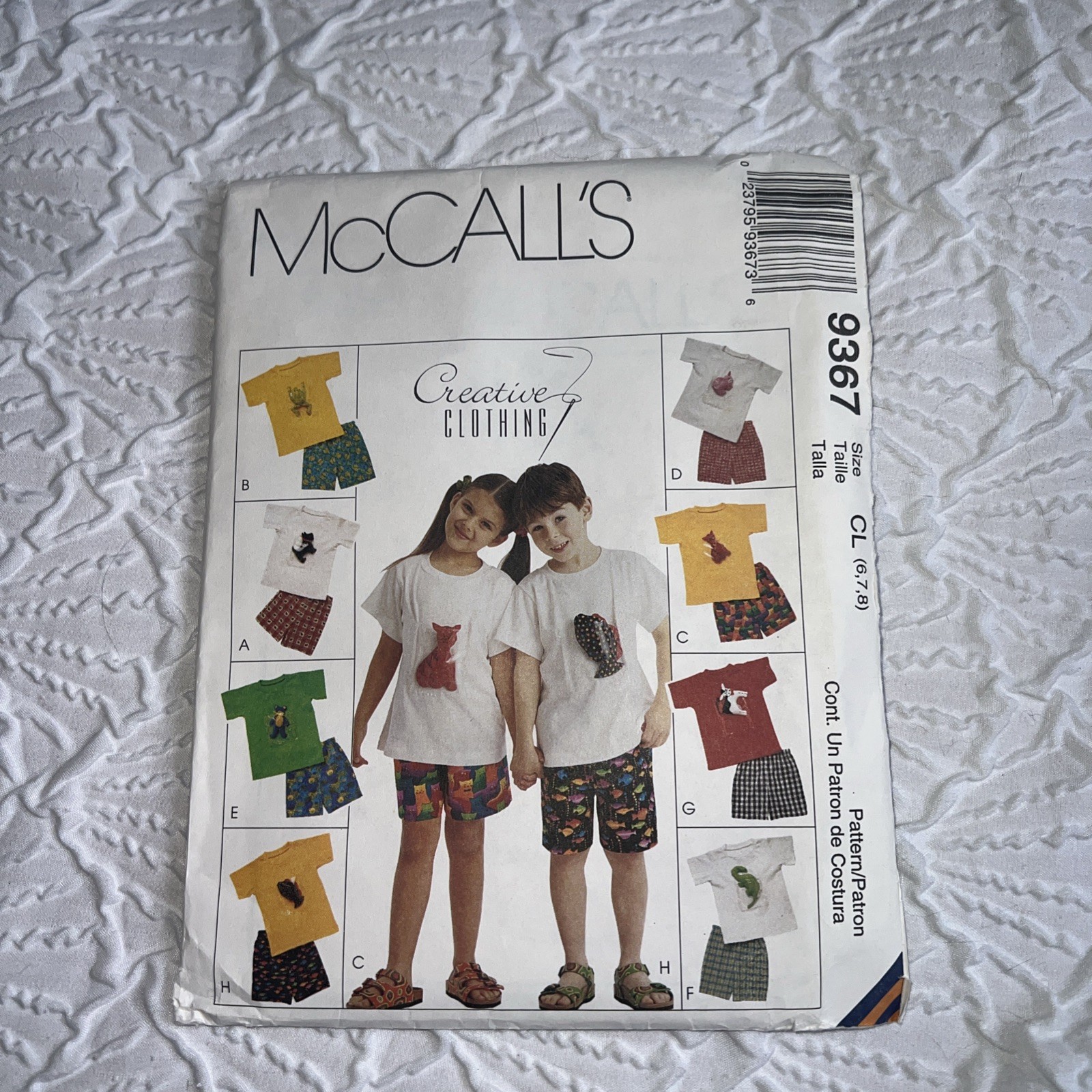 McCalls 9367 Kids Children 2-3-4 Outfits   Sewing Pattern VTG UNCUT