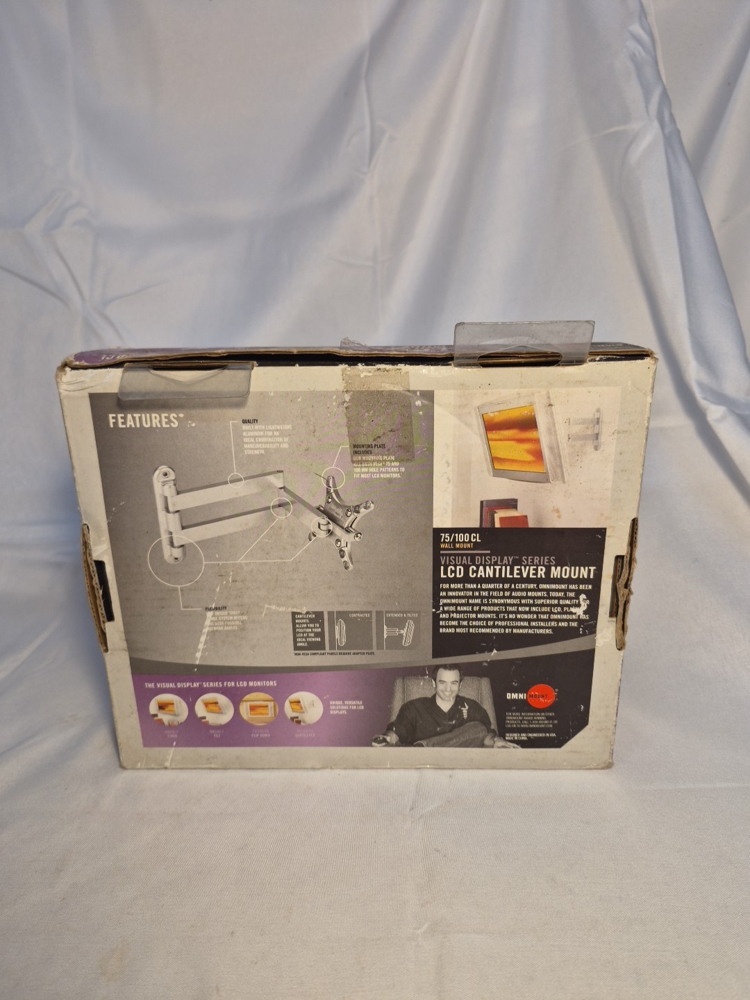 LCD Cantilever Mount Fits Panels Up To 22” Unlimited Viewing Positions Brand New