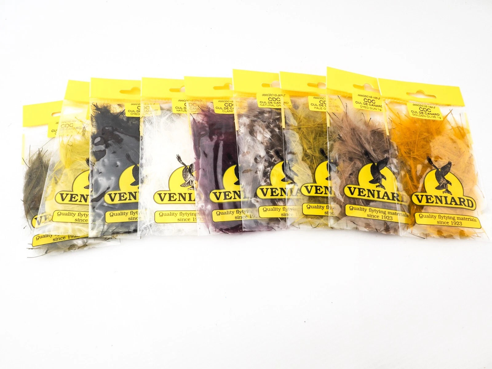 VENIARD – CDC (CUL DE CANARD) 1 GRAM FEATHERS (VARIOUS COLOURS)