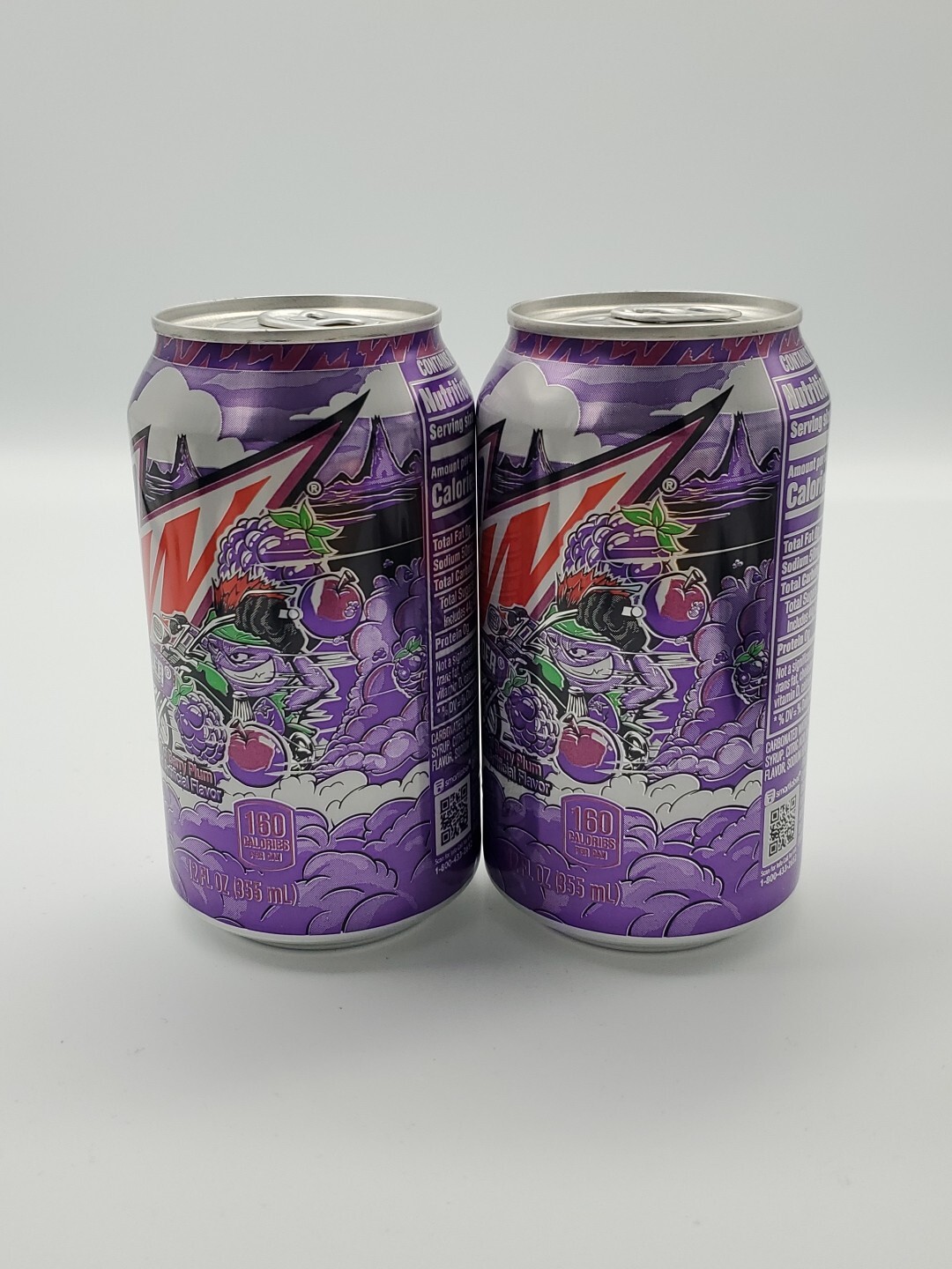 2 Full 2024 Mtn Dew Purple Thunder 12oz Dew Cans Mountain Dew Cans Mt Dew