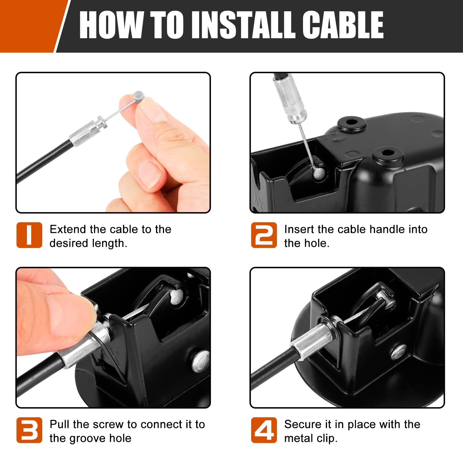 Komokeru Universal Recliner Cable Replacement - Sofa Couch Large, 2 Pcs