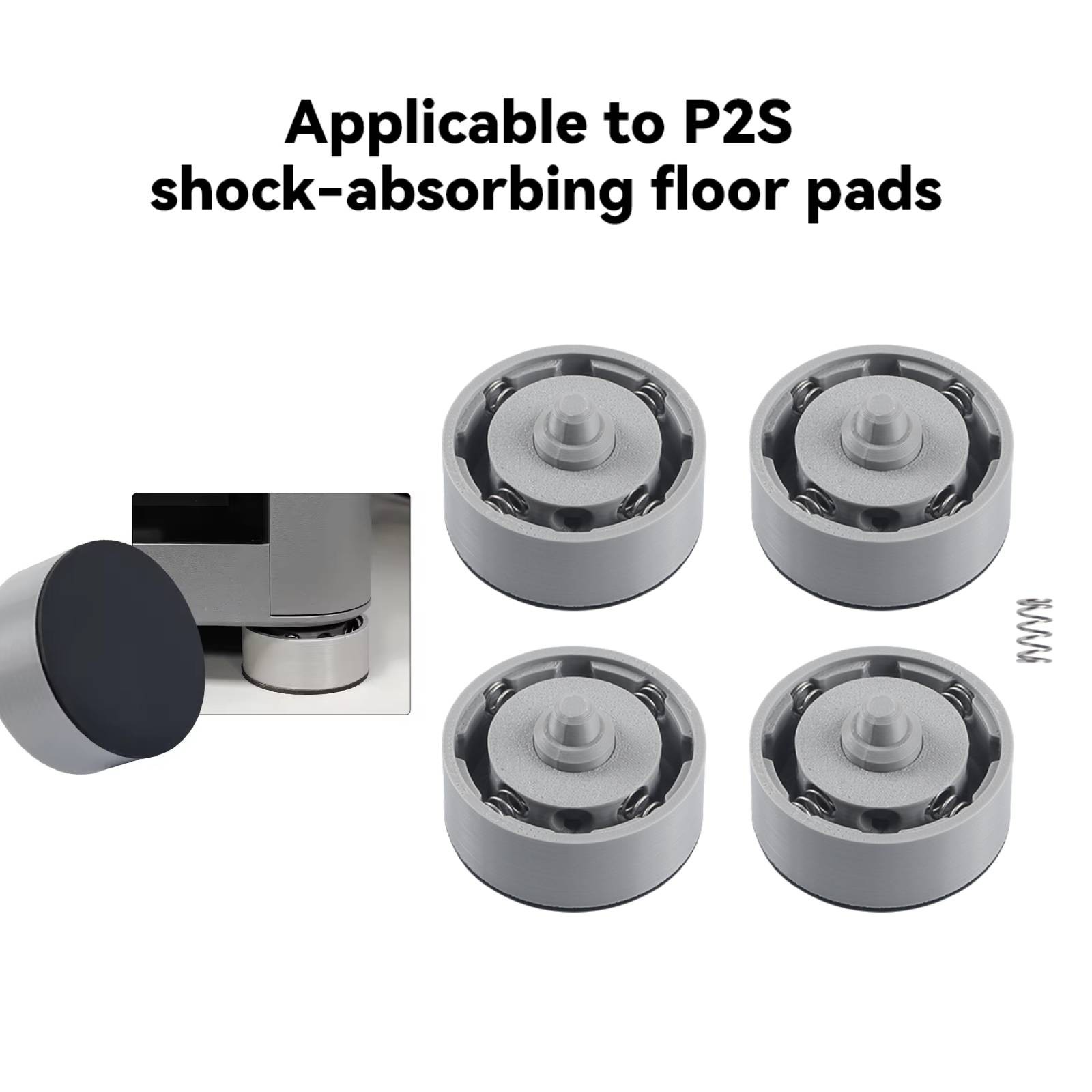 4pcs Shockproof Cushioning Foot Pad Anti-slip Pads For Bambu lab P2S 3D Printer