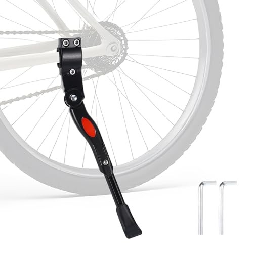 Bike Kickstand, Adjustable Aluminium Alloy Bike Stand black