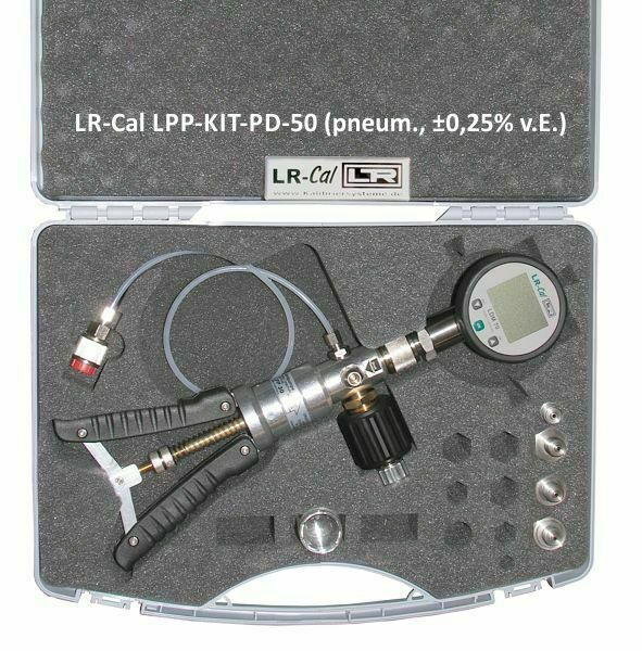 LR-Cal LPP PD50 Pneumatic Pressure Calibration Kit ±0.25%Accuracy Digital Gauge