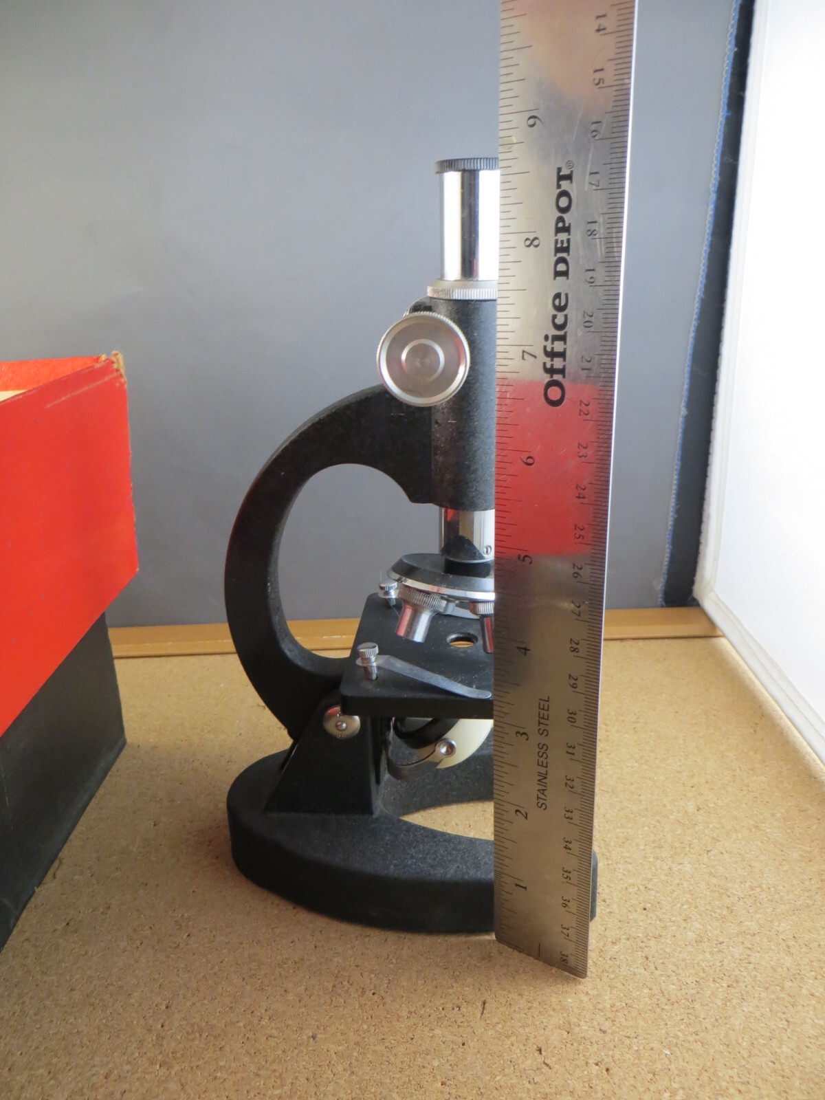 Vintage Microscope 100x 200x 300x In Original Box