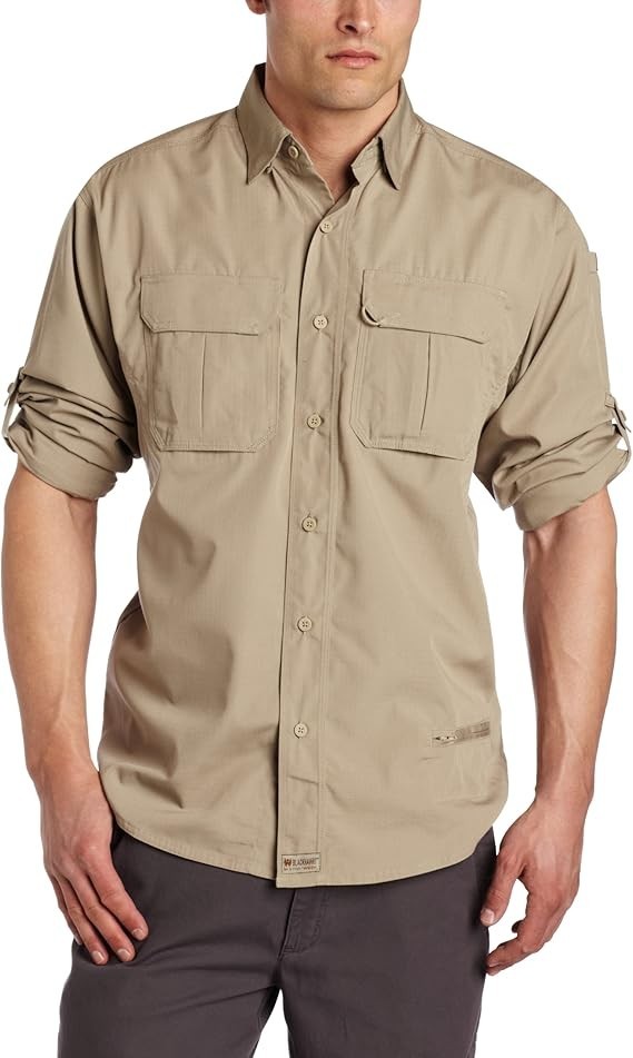 2XL Blackhawk Men's Lightweight Khaki Tactical Long Sleeve Shirt