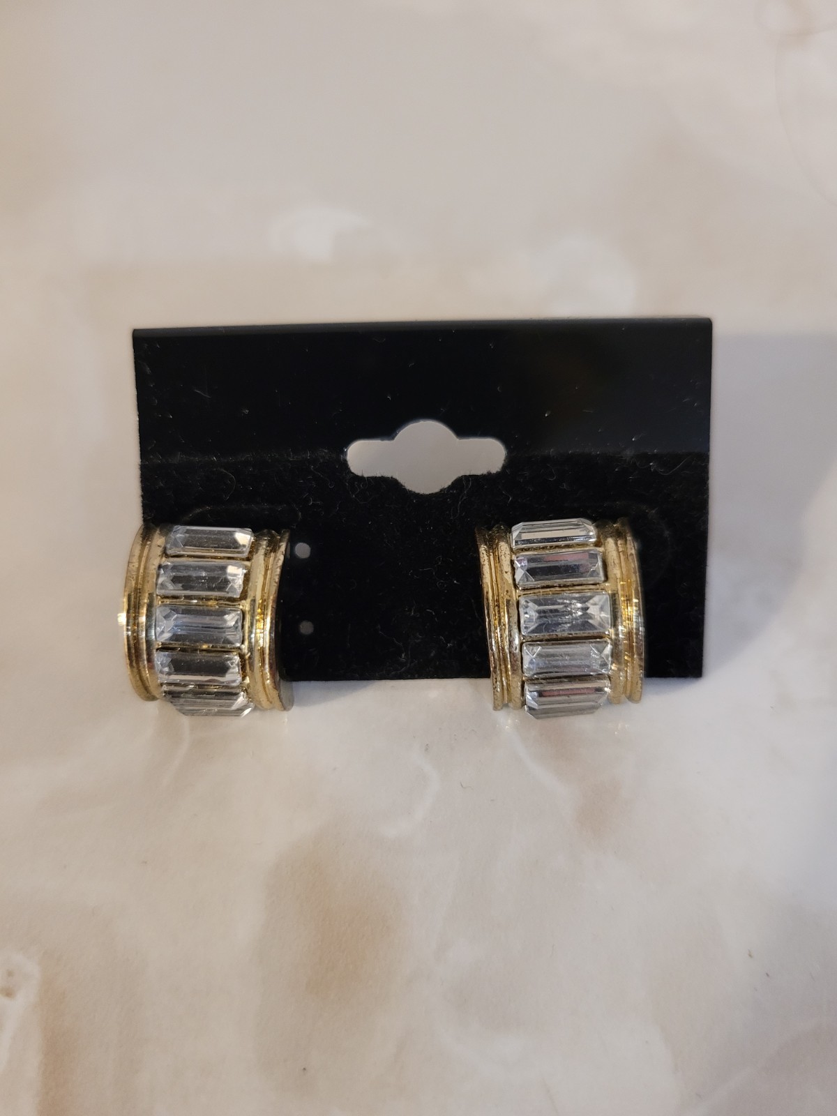 Custom Crystal  Earrings " Pierced