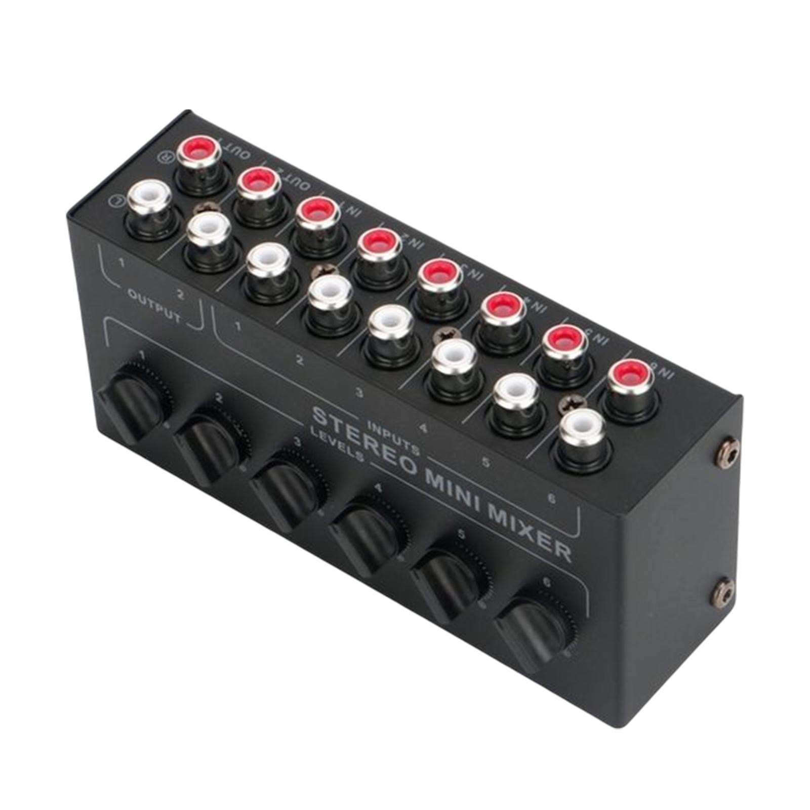 Mini Stereo Mixer Portable Compact Small Mixer for Stage Stage Performance