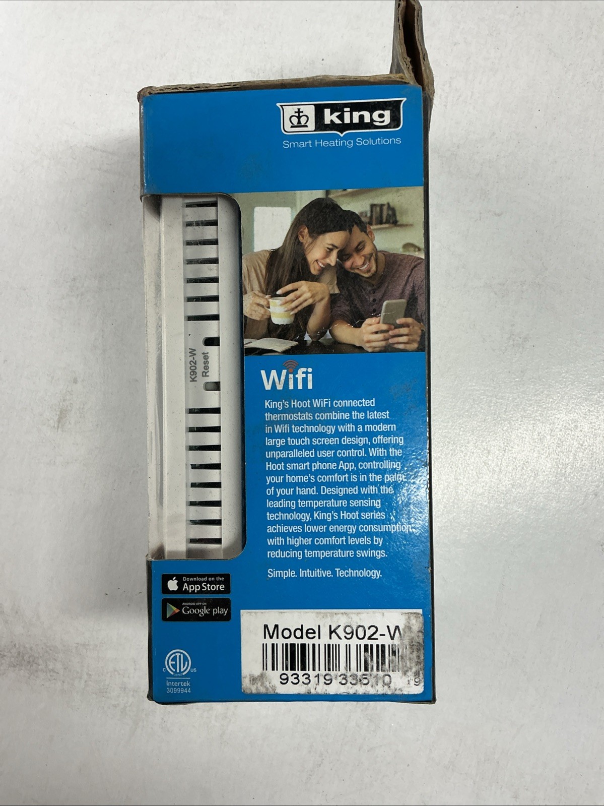 K902-W White Double Pole WiFi Thermostat