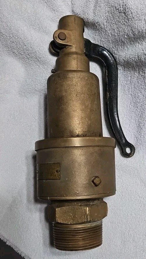 Consolidated Safety Valve Co. Steam Gauge Release Valve. Solid Brass. 2 1/2"
