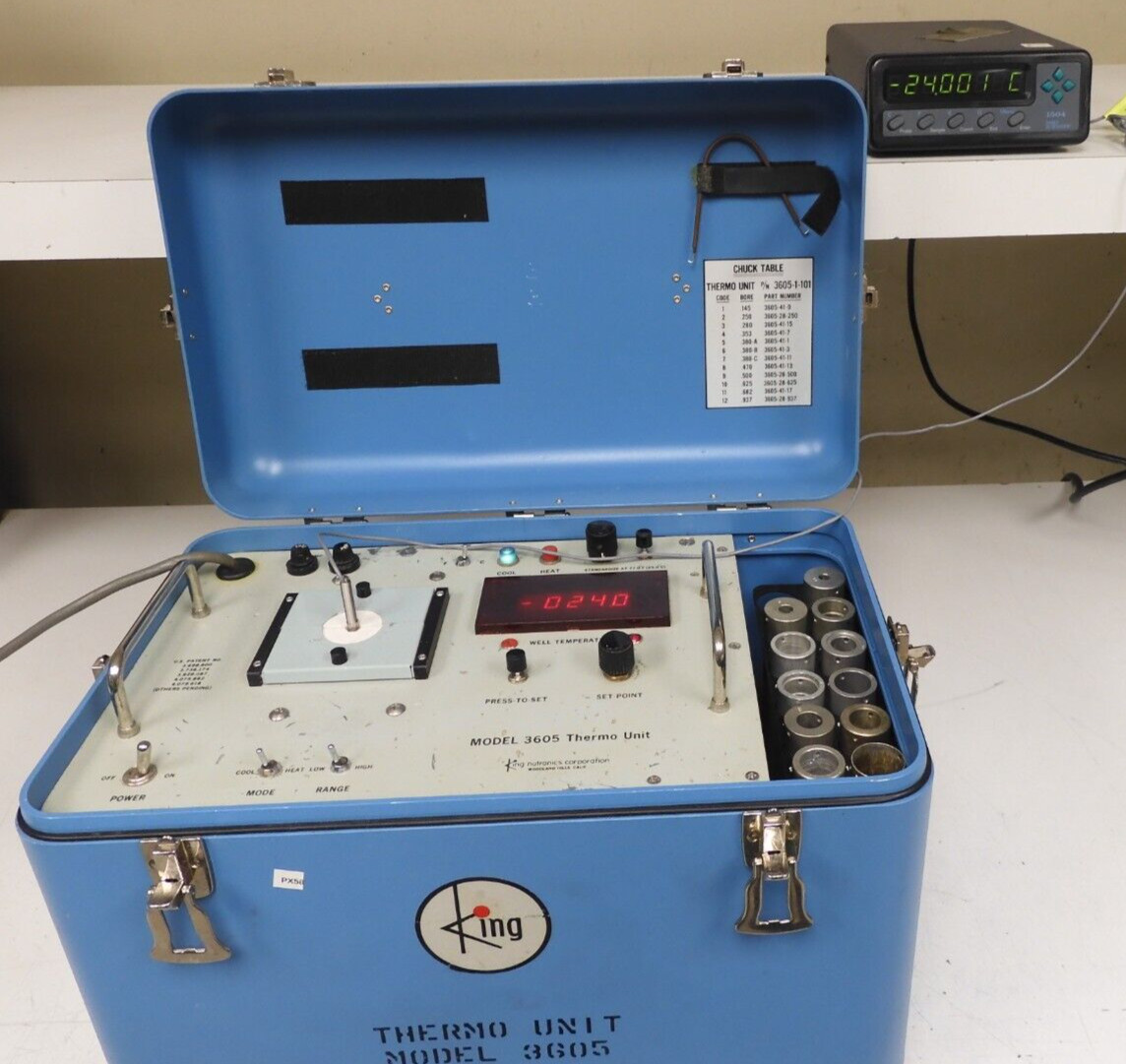 King Nutronics 3605 Thermo/Dry-Well Temperature Calibrator -40-250°F - PX58