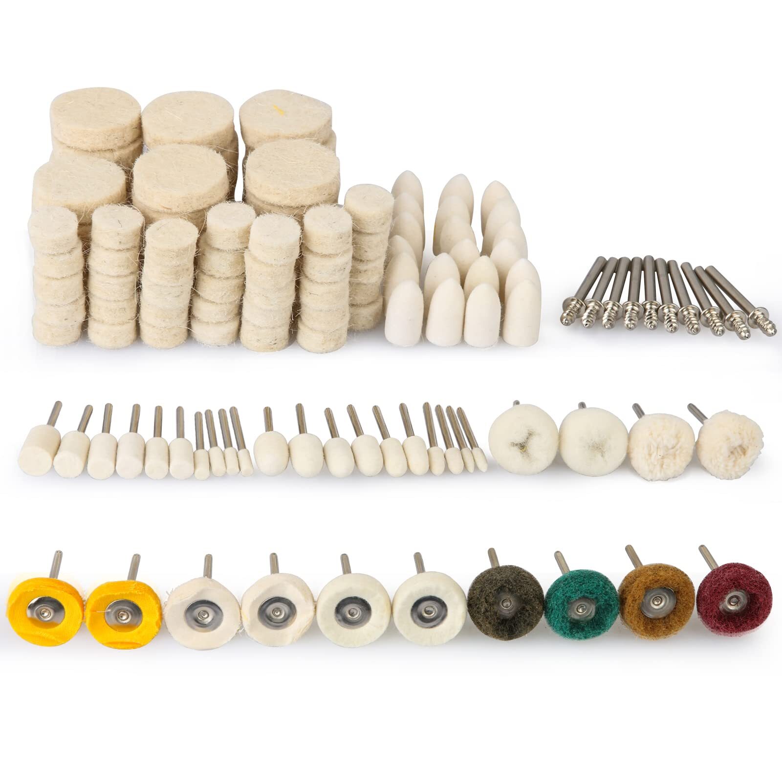 134PCS Polishing Buffing Wheel Polishing Kit Compatible with Dremel Polishing...
