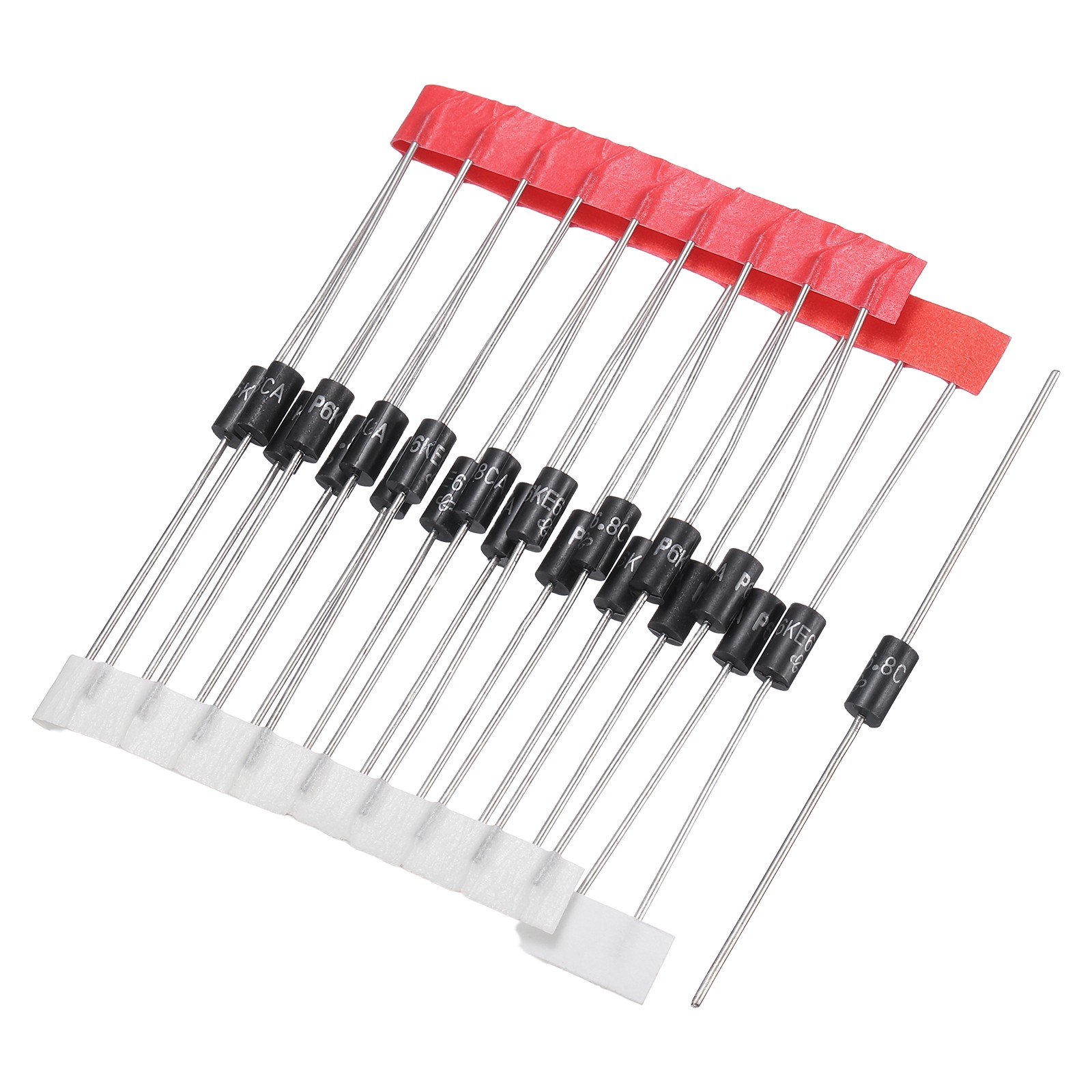 20Pcs Transient Suppression Diodes P6KE6.8CA DO-15 Axial Bidirectional Channel