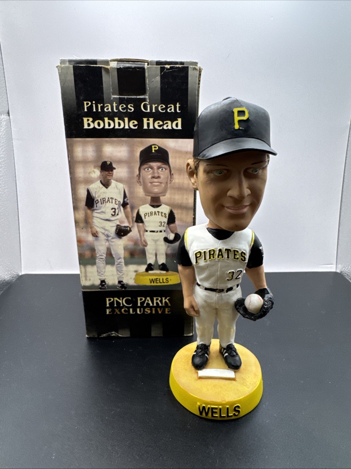 PIT Bobblehead Pittsburgh Pirates Kip Wells 2003 Collectors Edition PNC Used