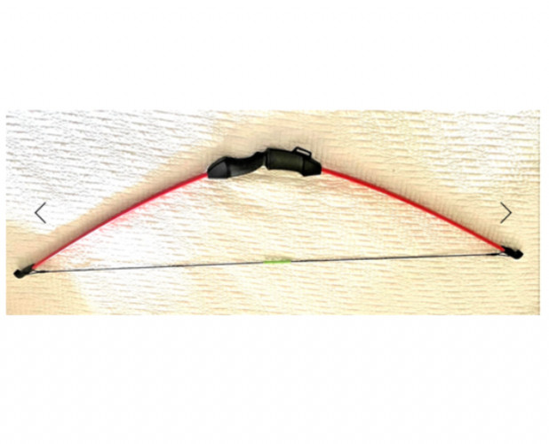 Kamei Fiberglass recurve Bow red 48" inches overall length 14-20 Ib draw weight