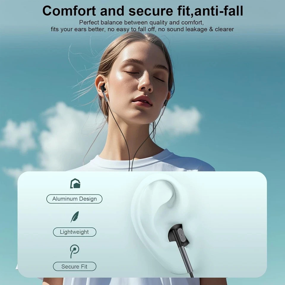 USB C Samsung Headphones Wired for Samsung Galaxy S25 Edge S24 Ultra S23 S22 S21
