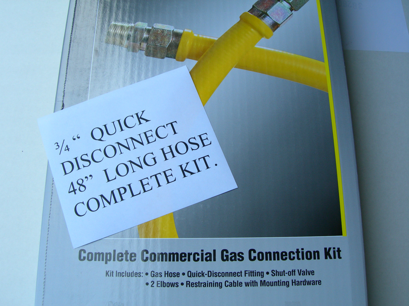 3/4"x48" GAS QUICK CONNECT FOR FRYMASTER PITCO HENNY PENNY PRESSURE FRYER
