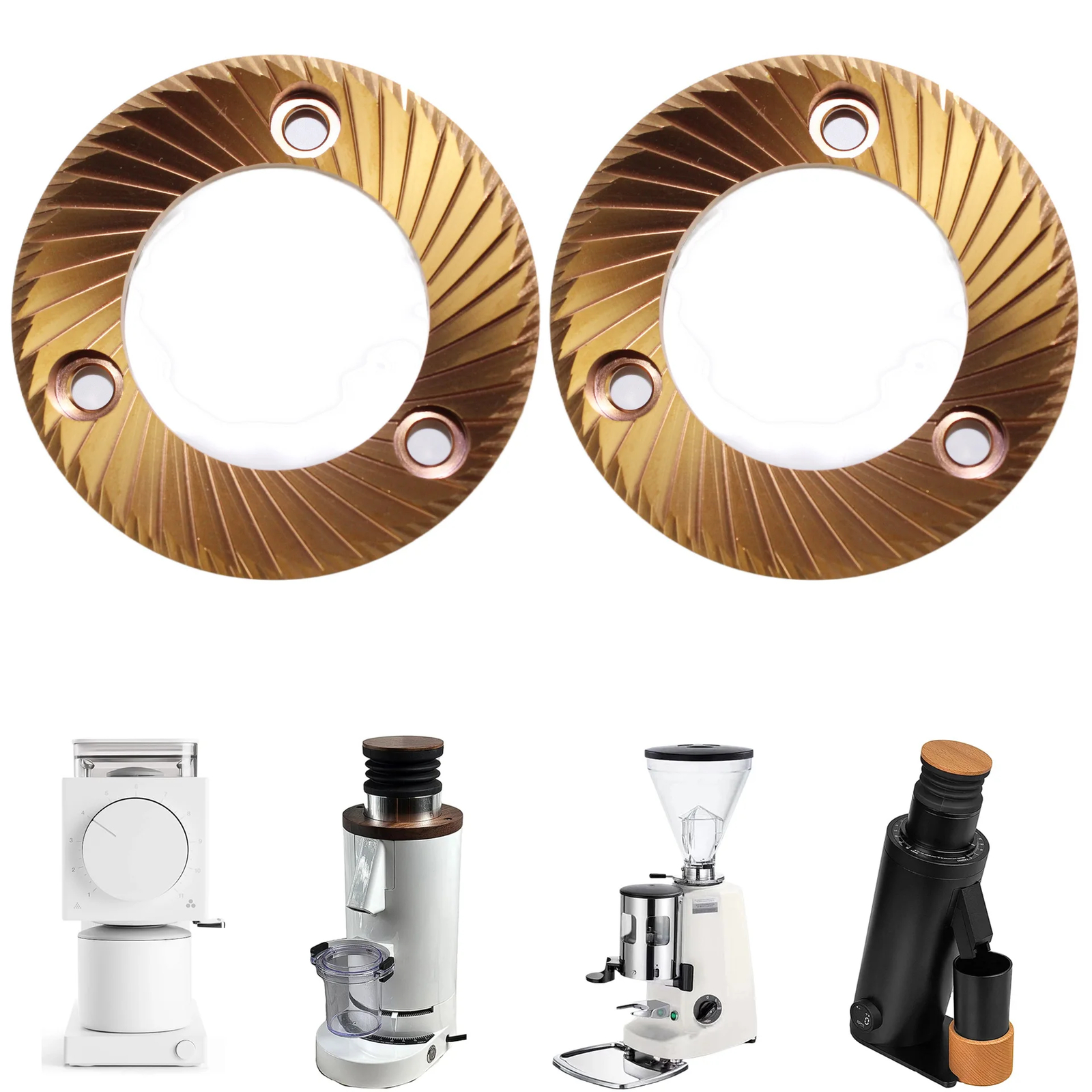 Upgrade Your Espresso with Sweet 64mm  1 pc Flat Burrs (Goden ) For DF64/DF64P