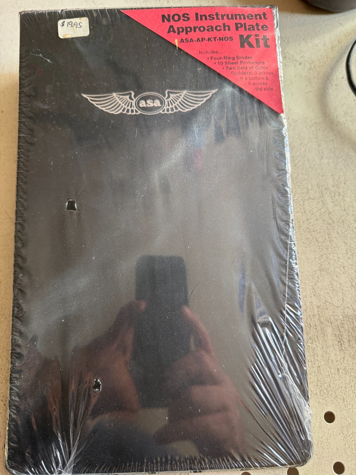 ASA 4-Ring NOS/NACO Approach Plate Binder ASA-AP-BD-NOS Aviation Pilot Notebook