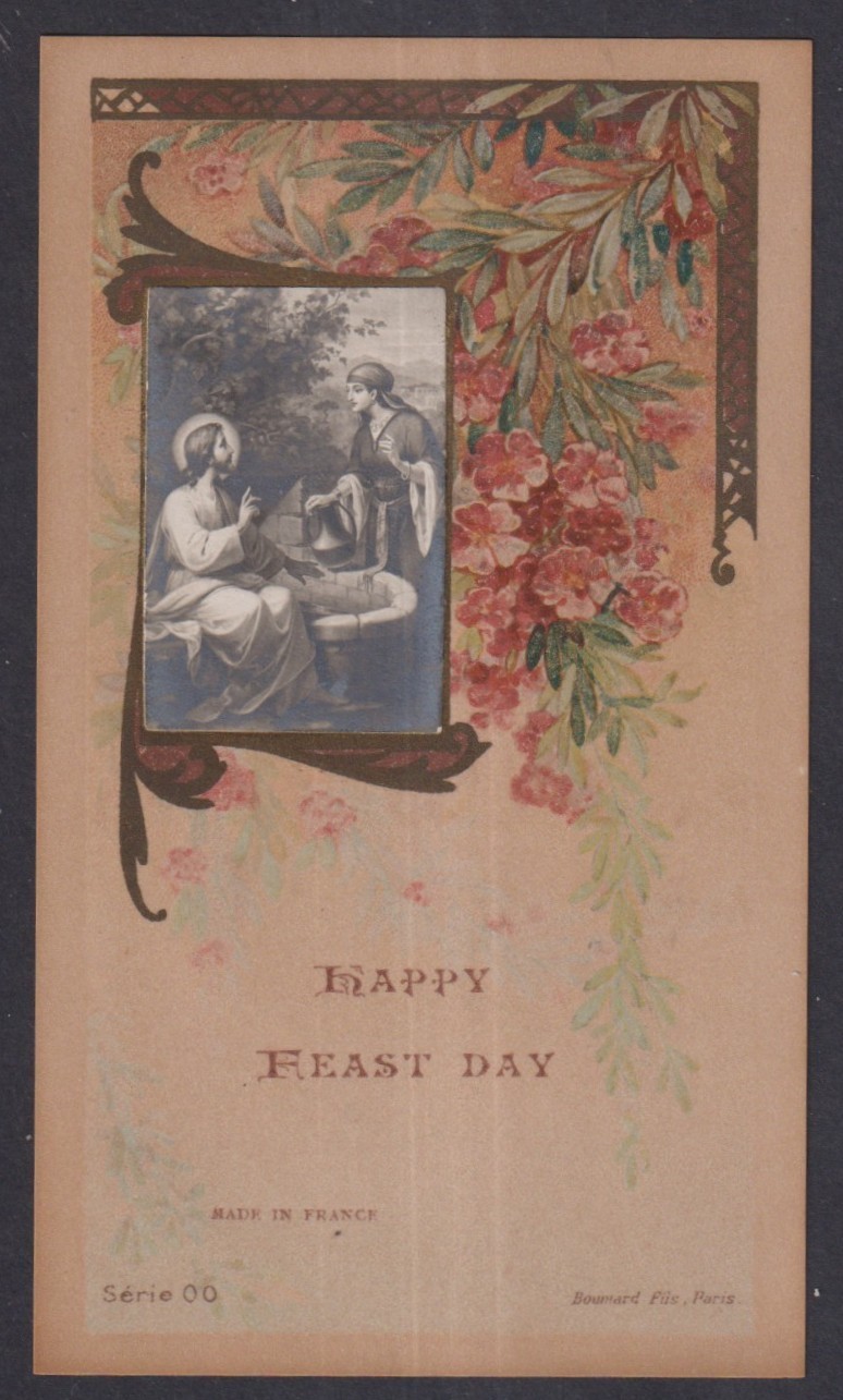 Holy card antique de Jesus santino image pieuses estampa