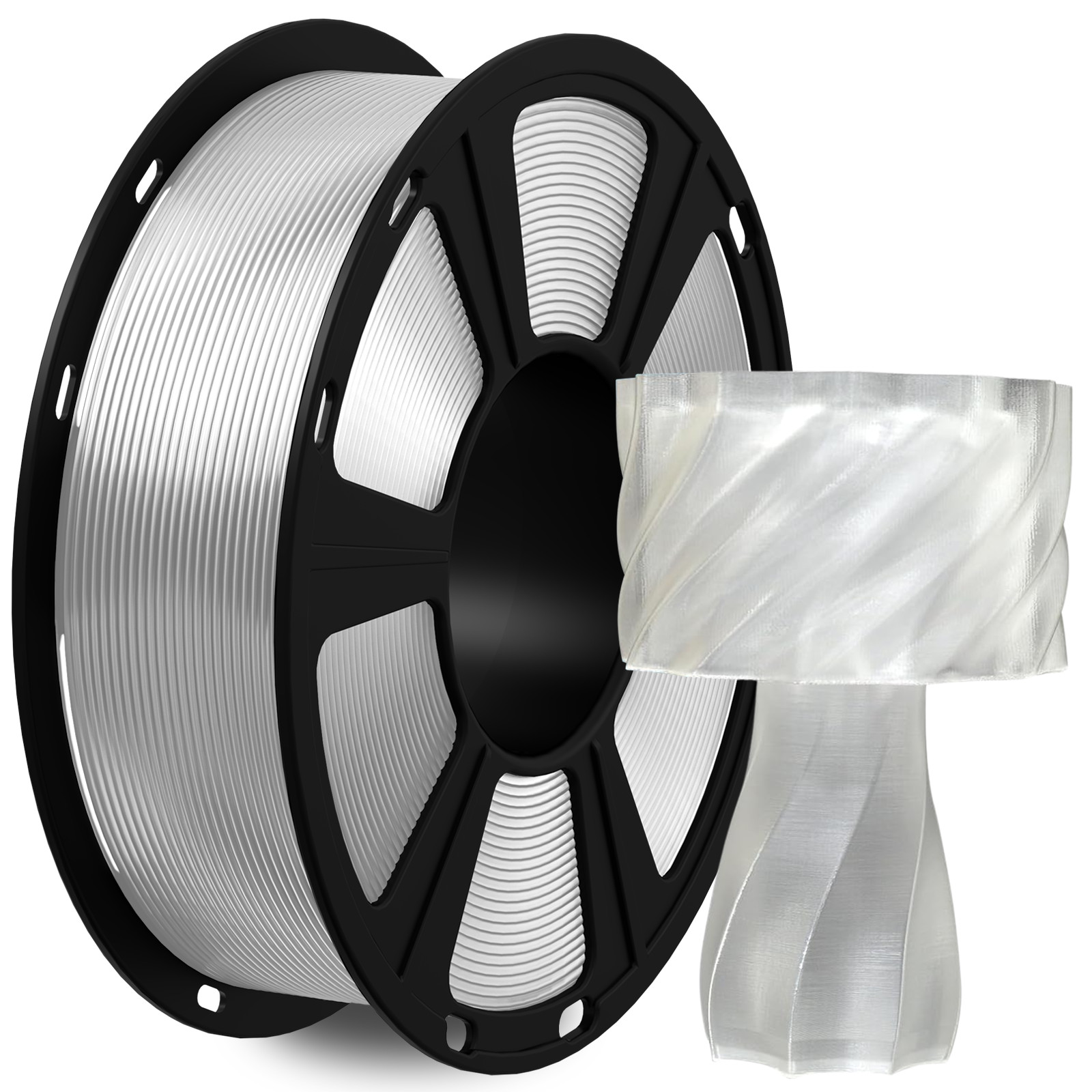 Geeetech PLA Filament 1.75mm 1KG Transparent 3D Printer Filament SmoothExtrusion
