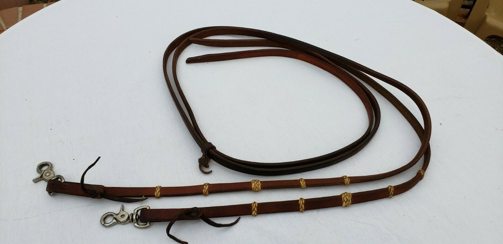 Western Horse Reins With Snaps
