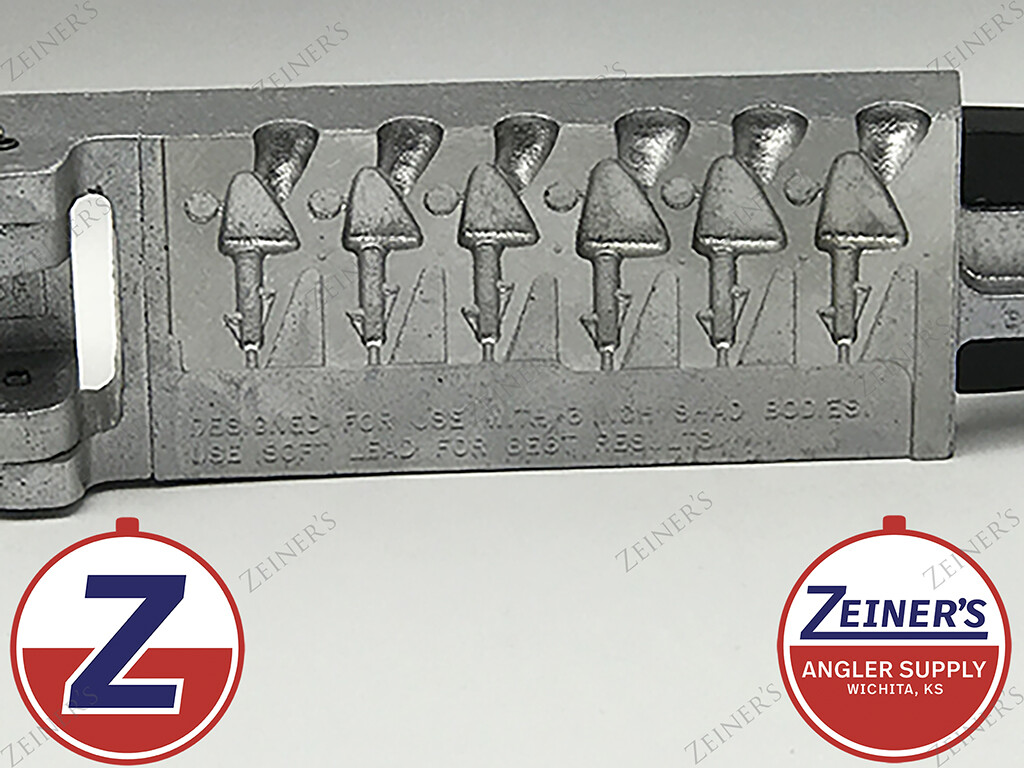 3235 NEW Do-it Style 9 Shad Head Jig Mold -SH9-6-1438 1/4, 3/8 oz